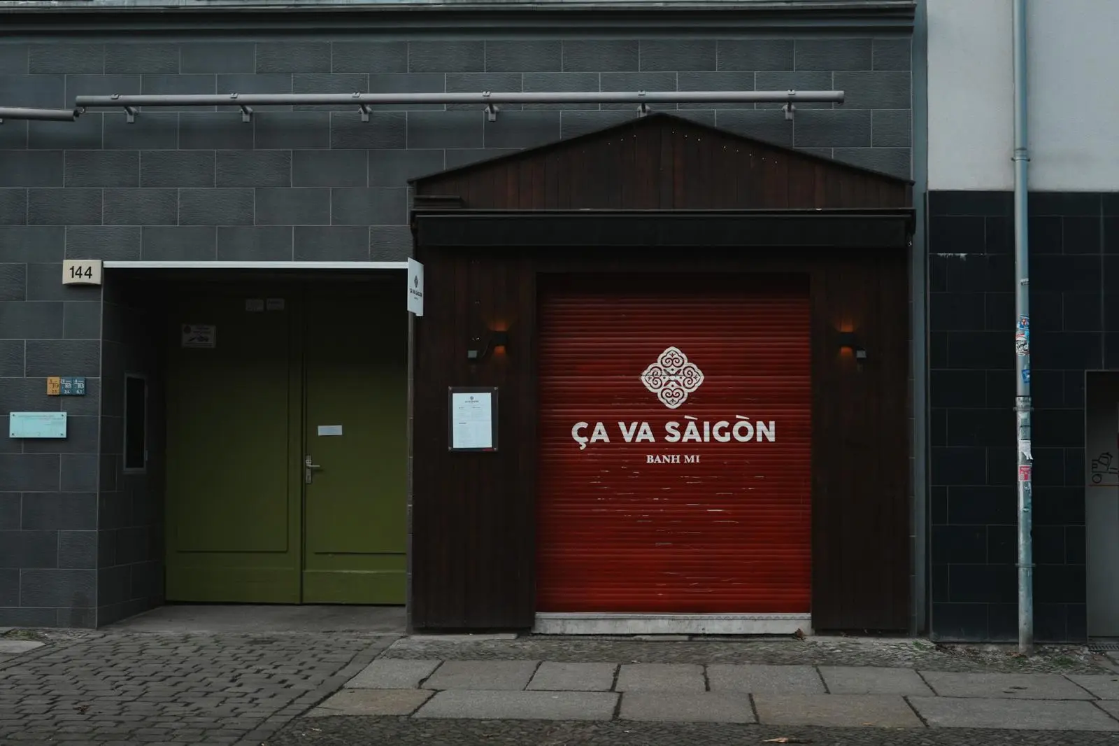 Restaurant exterior and entrance